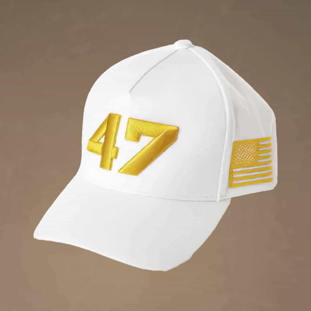 Limited Edition Charlie Kirk 47 White Hat